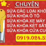 SỬA KHÓA GIÁ RẺ TẠI NHÀ – HOTLINE : 0919.024.521